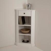 Угловой Столик покрытие лаком белого цвета Authentic Style единый размер белый LA REDOUTE INTERIEURS  фото, kupilegko.ru